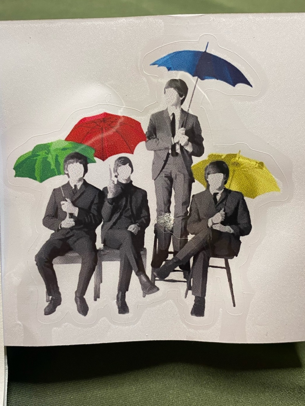 Large Sticker Inspired by Iconic Photo of The Beatles Taken in 1965 - NWT